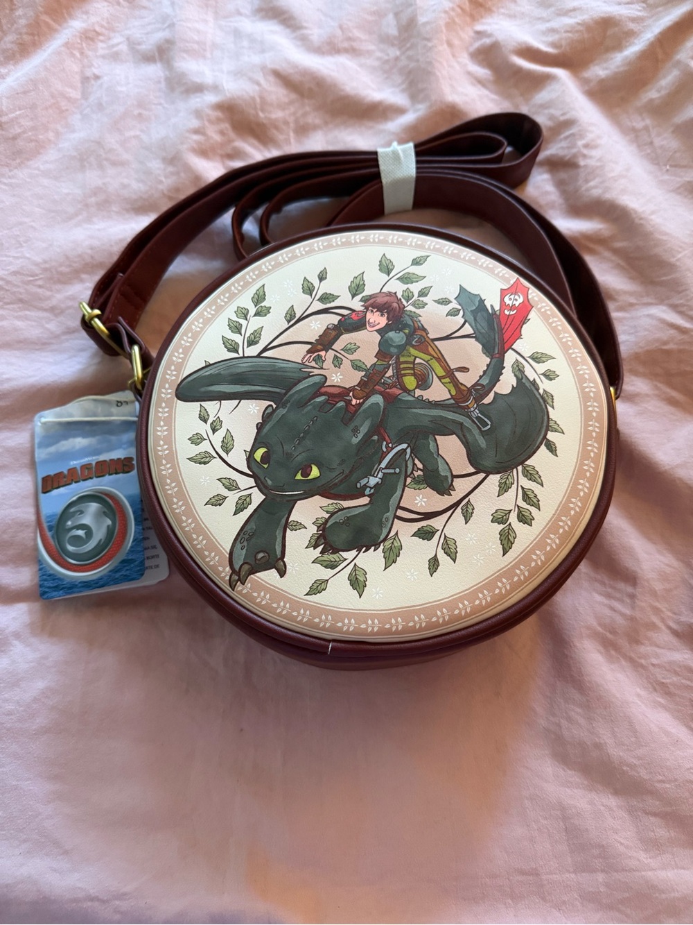 Loungefly How To Train Your Dragon Toothless & Hiccup Round Crossbody Bag
